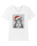 de Crăciun cu pisici rebele - Christmas tree killer Tricou mânecă scurtă guler V Bărbat Presenter