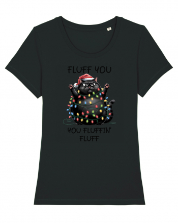 de Crăciun cu pisici rebele - Fluff you - you fluffin fluff Black