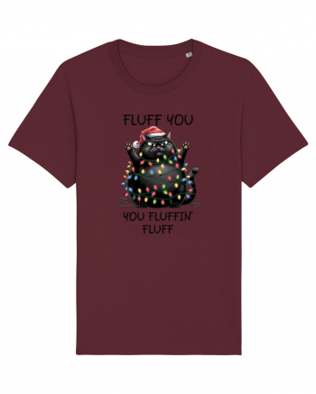 de Crăciun cu pisici rebele - Fluff you - you fluffin fluff Burgundy