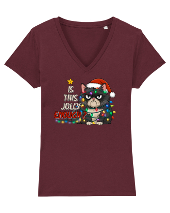 de Crăciun cu pisici rebele - Is this jolly enough Burgundy