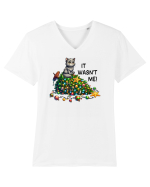 de Crăciun cu pisici rebele - It was not me Tricou mânecă scurtă guler V Bărbat Presenter