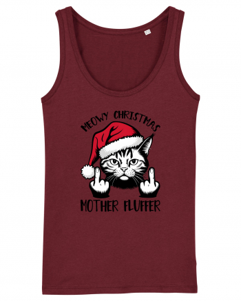 de Crăciun cu pisici rebele - Meowy Christmas Mother Fluffer Burgundy