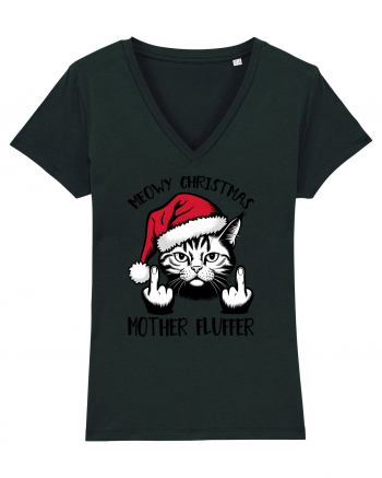 de Crăciun cu pisici rebele - Meowy Christmas Mother Fluffer Black