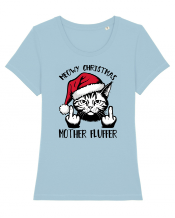 de Crăciun cu pisici rebele - Meowy Christmas Mother Fluffer Sky Blue