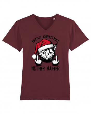 de Crăciun cu pisici rebele - Meowy Christmas Mother Fluffer Burgundy