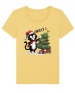 de Crăciun cu pisici rebele - What Tricou mânecă scurtă guler larg fitted Damă Expresser