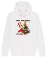 de Crăciun pentru femei cu atitudine - Deck the halls Hanorac cu fermoar Unisex Connector