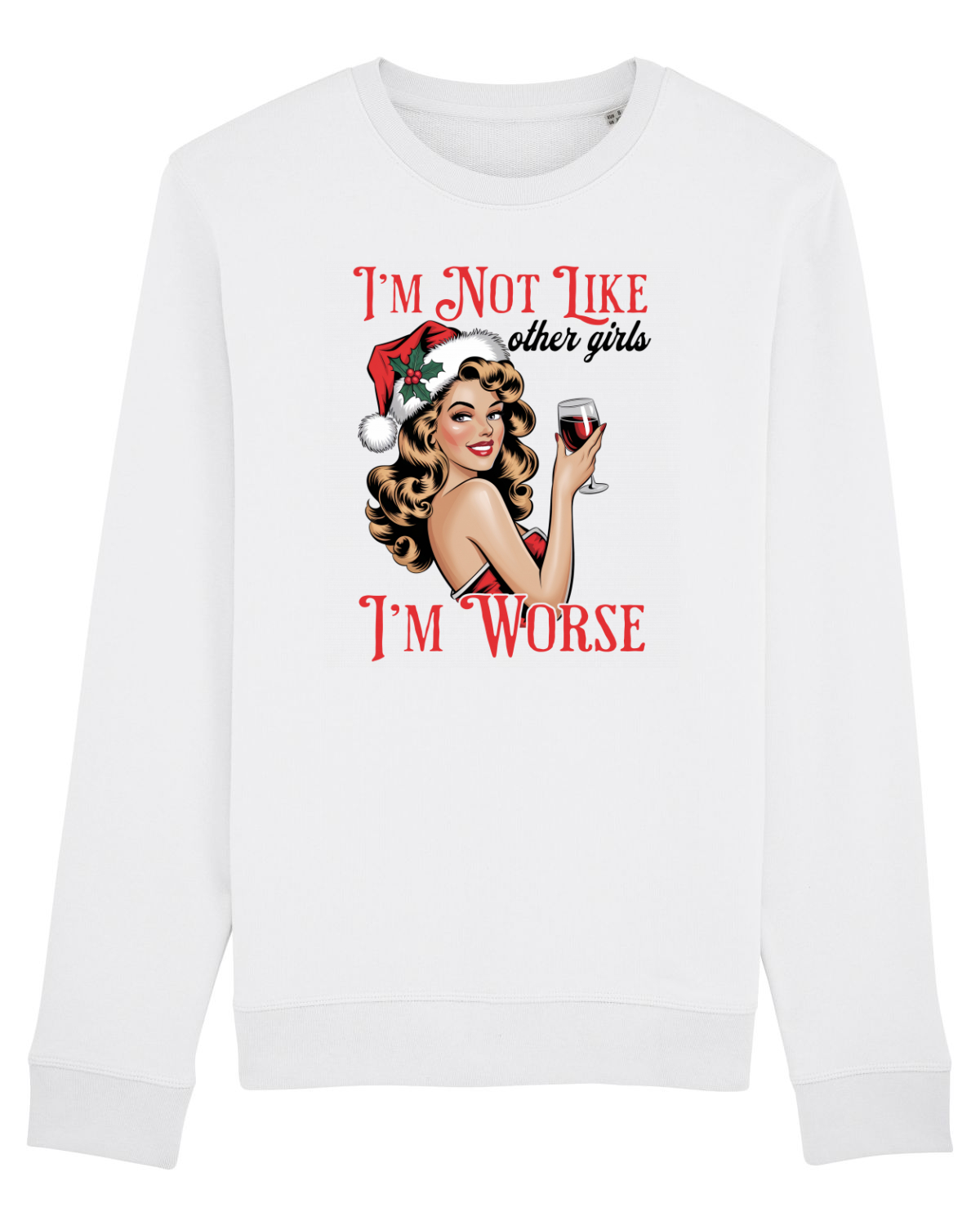 Bluză mânecă lungă Unisex Rise White