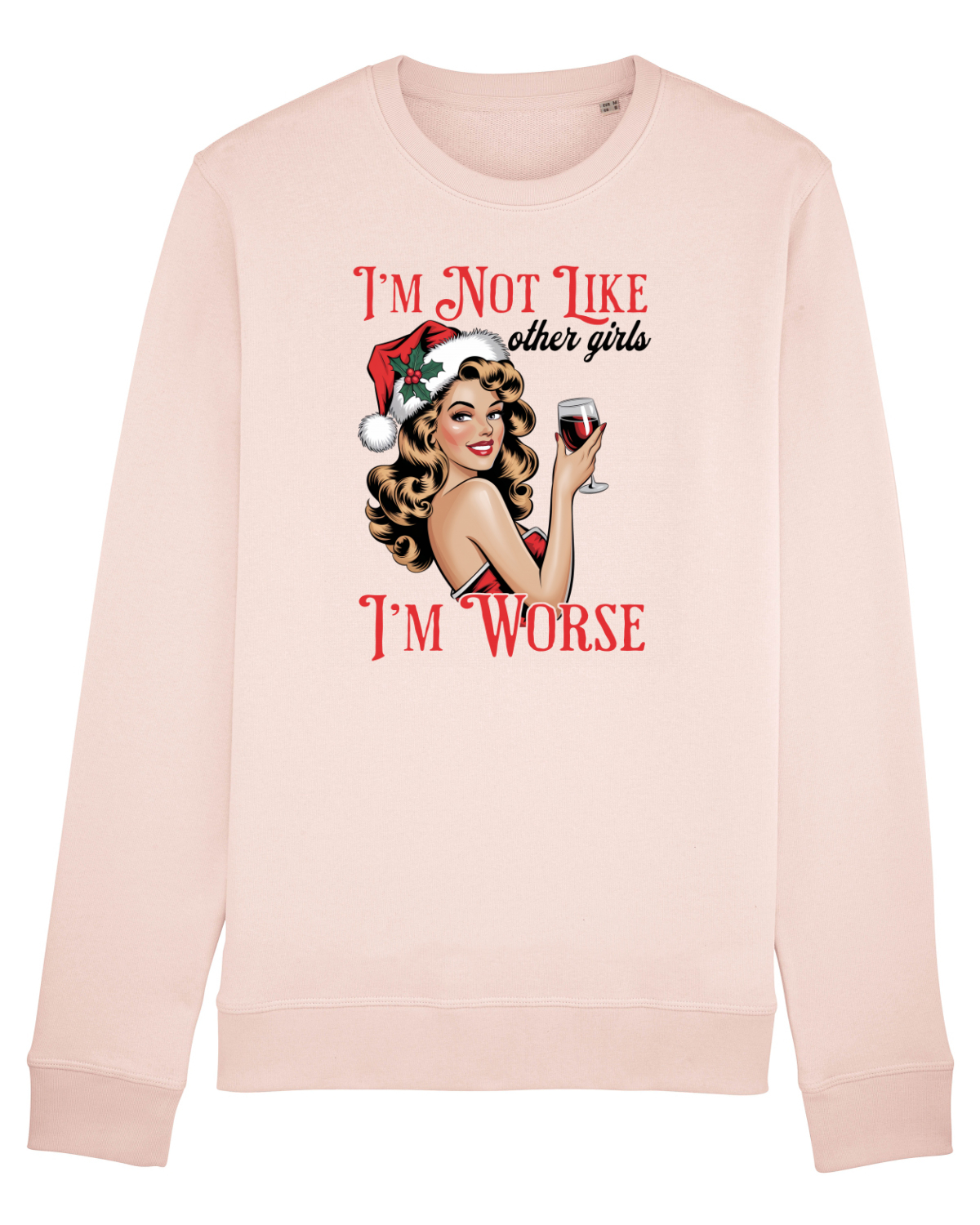 Bluză mânecă lungă Unisex Rise Candy Pink