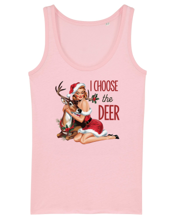 de Crăciun pentru femei cu atitudine - I choose the deer Cotton Pink