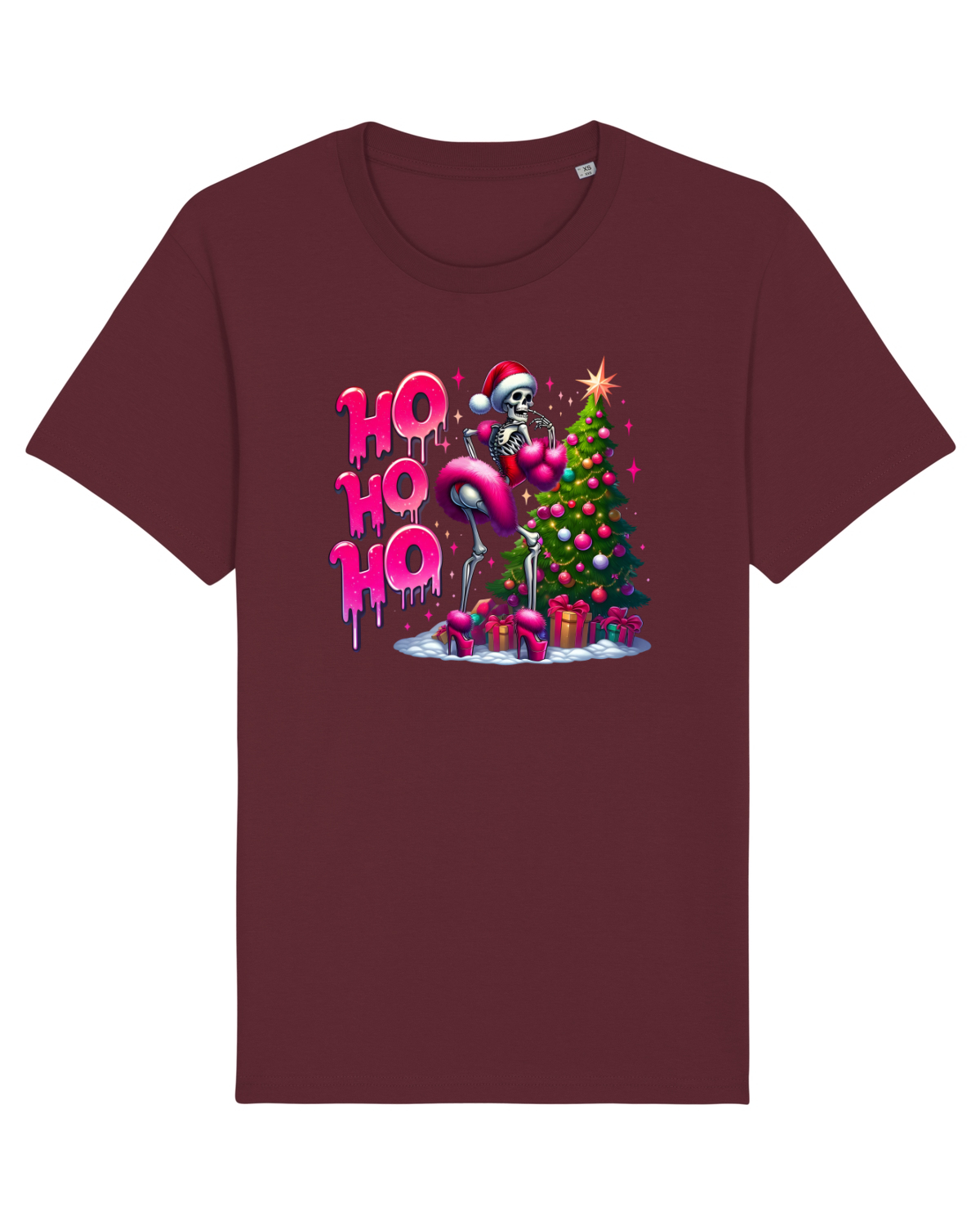 Tricou mânecă scurtă Unisex Rocker Burgundy