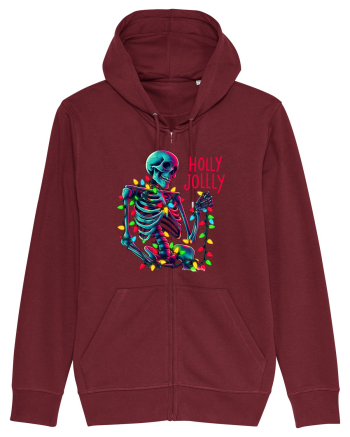 nonconformist de Crăciun - Holly Jolly Skeleton Burgundy
