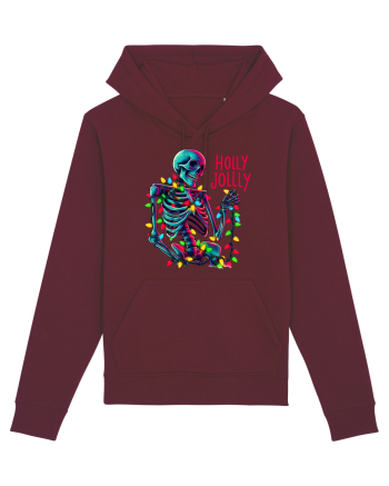 nonconformist de Crăciun - Holly Jolly Skeleton Burgundy