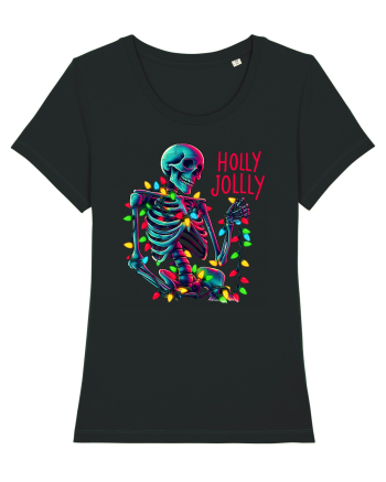 nonconformist de Crăciun - Holly Jolly Skeleton Black