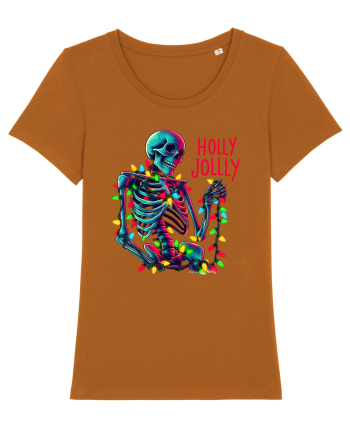 nonconformist de Crăciun - Holly Jolly Skeleton Roasted Orange