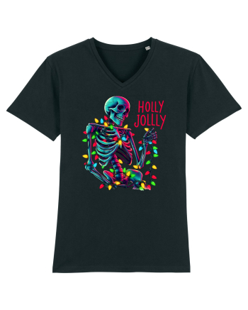 nonconformist de Crăciun - Holly Jolly Skeleton Black