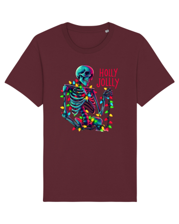 nonconformist de Crăciun - Holly Jolly Skeleton Burgundy