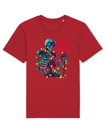 nonconformist de Crăciun - Holly Jolly Skeleton Red