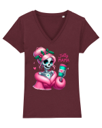 nonconformist de Crăciun - Jolly mama Tricou mânecă scurtă guler V Damă Evoker