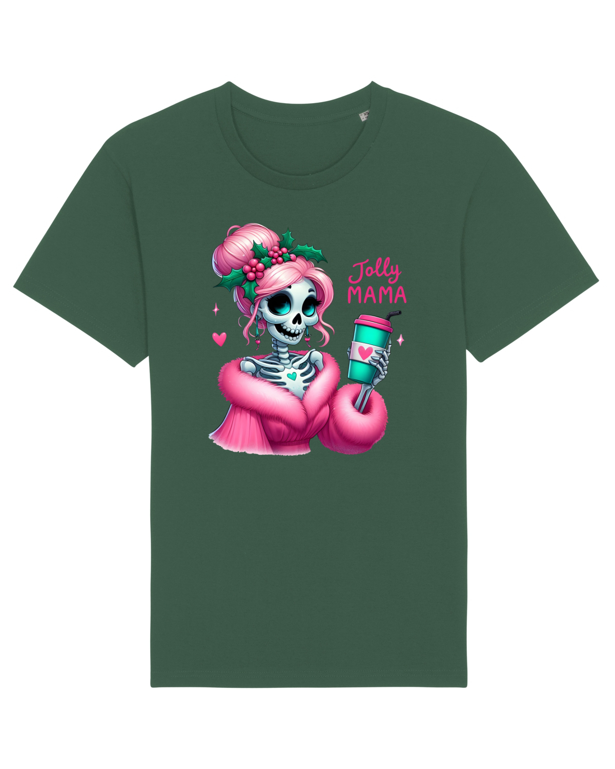 Tricou mânecă scurtă Unisex Rocker Bottle Green