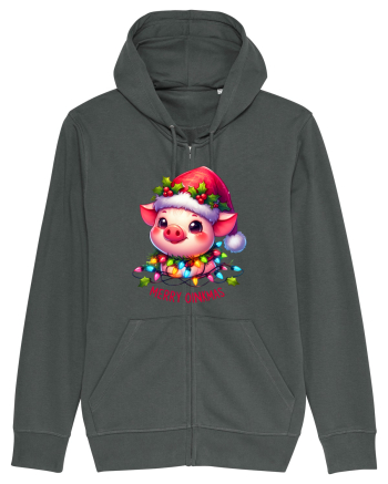 nonconformist de Crăciun - Merry oinkmas Anthracite
