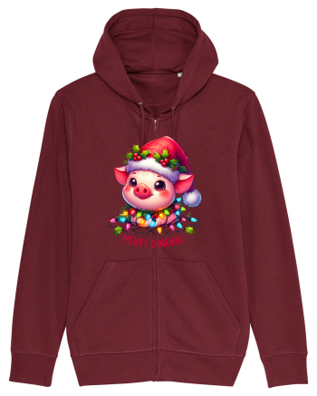 nonconformist de Crăciun - Merry oinkmas Burgundy
