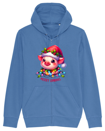 nonconformist de Crăciun - Merry oinkmas Bright Blue