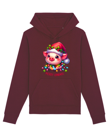 nonconformist de Crăciun - Merry oinkmas Burgundy