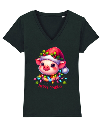 nonconformist de Crăciun - Merry oinkmas Black
