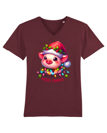 nonconformist de Crăciun - Merry oinkmas Burgundy