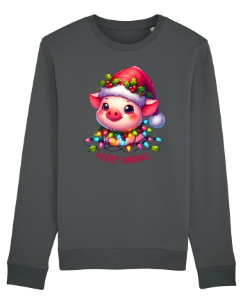 nonconformist de Crăciun - Merry oinkmas Anthracite
