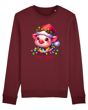 nonconformist de Crăciun - Merry oinkmas Burgundy