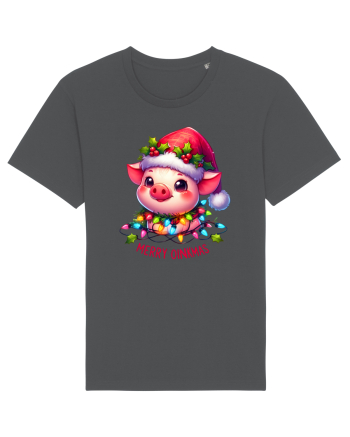 nonconformist de Crăciun - Merry oinkmas Anthracite