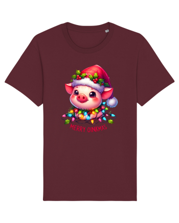 nonconformist de Crăciun - Merry oinkmas Burgundy