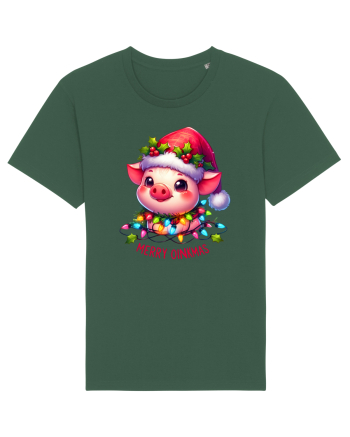 nonconformist de Crăciun - Merry oinkmas Bottle Green