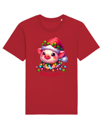 nonconformist de Crăciun - Merry oinkmas Red