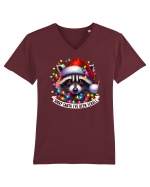 nonconformist de Crăciun - Sorry Santa I have been ferral Tricou mânecă scurtă guler V Bărbat Presenter