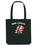 cu bere de Crăciun - Beer and relax Sacoșă textilă