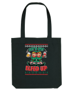 cu bere de Crăciun - Lets get elfed up Sacoșă textilă
