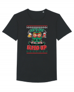 cu bere de Crăciun - Lets get elfed up Tricou mânecă scurtă guler larg Bărbat Skater