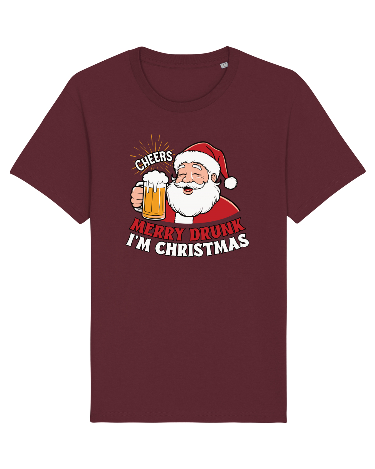 Tricou mânecă scurtă Unisex Rocker Burgundy