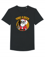 cu bere de Crăciun - Take a beer Tricou mânecă scurtă guler larg Bărbat Skater