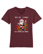 pentru cadou Secret Santa - Cadourile nu se împachetează singure Tricou mânecă scurtă guler V Bărbat Presenter