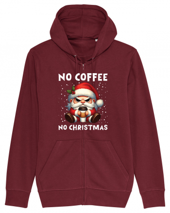 pentru cadou Secret Santa - No coffee no Christmas Burgundy