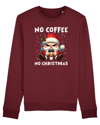 pentru cadou Secret Santa - No coffee no Christmas Burgundy