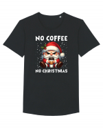 pentru cadou Secret Santa - No coffee no Christmas Tricou mânecă scurtă guler larg Bărbat Skater