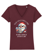 pentru cadou Secret Santa - Vreau lista cu faptele bune Tricou mânecă scurtă guler V Damă Evoker