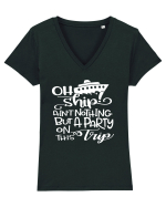 Oh Ship Tricou mânecă scurtă guler V Damă Evoker