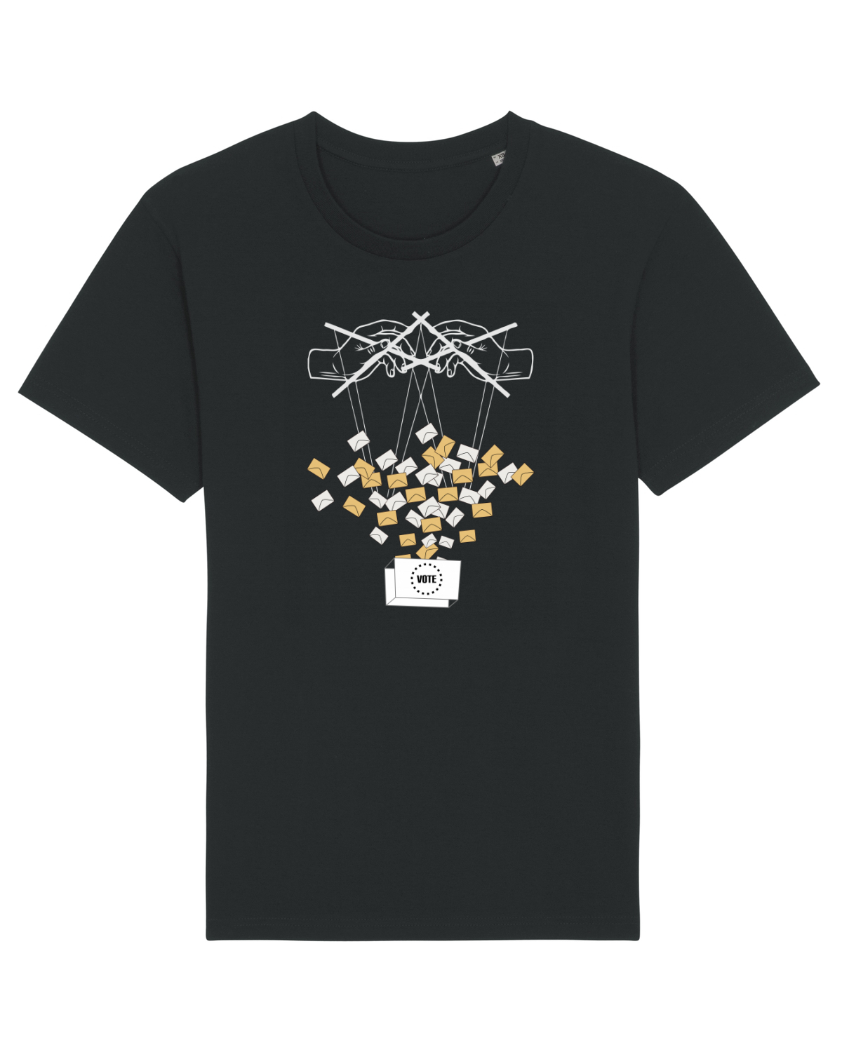 Tricou mânecă scurtă Unisex Rocker Black