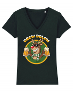 Brew Dolph Tricou mânecă scurtă guler V Damă Evoker